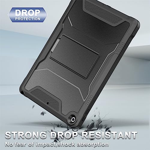 Soke Case for iPad 9th/8th/7th Generation 10.2-Inch - Black | Built-in Screen Protector and Kickstand, Rugged Full Body Protective Cover for Apple iPad Gen 9/8/7 2021/2020/2019