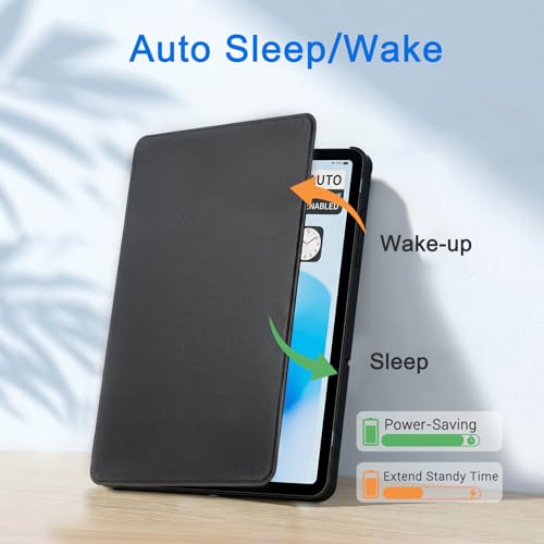 CoBak Case for Samsung Galaxy Tab A11+ Plus 11" 2025,Black | Multi-Viewing Angles, All New PU Leather Folio Stand Cover with Auto Sleep Wake Feature for Samsung Galaxy Tab A11+ Tablet