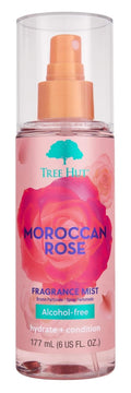 Tree Hut Moroccan Rose Hair & Body Mist, Alcohol-Free Body Spray, 6 Fl Oz | Alcohol-Free Body Spray, Fragrance with Bergamot, Tea Rose & Amber Notes, Everyday Fragrance Spray for Women