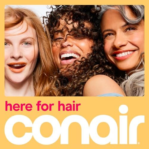 Conair Curling Iron, Double Ceramic, 1-in. Barrel, White/Rose Gold | Hair curler and hair waver for medium to long hair, 30 heat settings, dual voltage, built-in heat protection, auto-off
