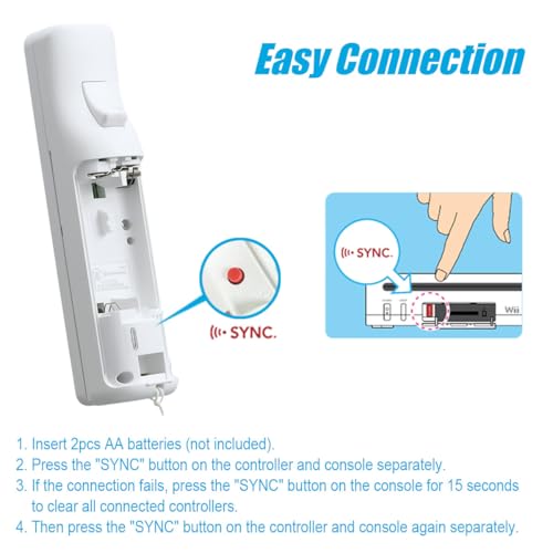 TIANHOO Remote Controller for Wii & Wii U