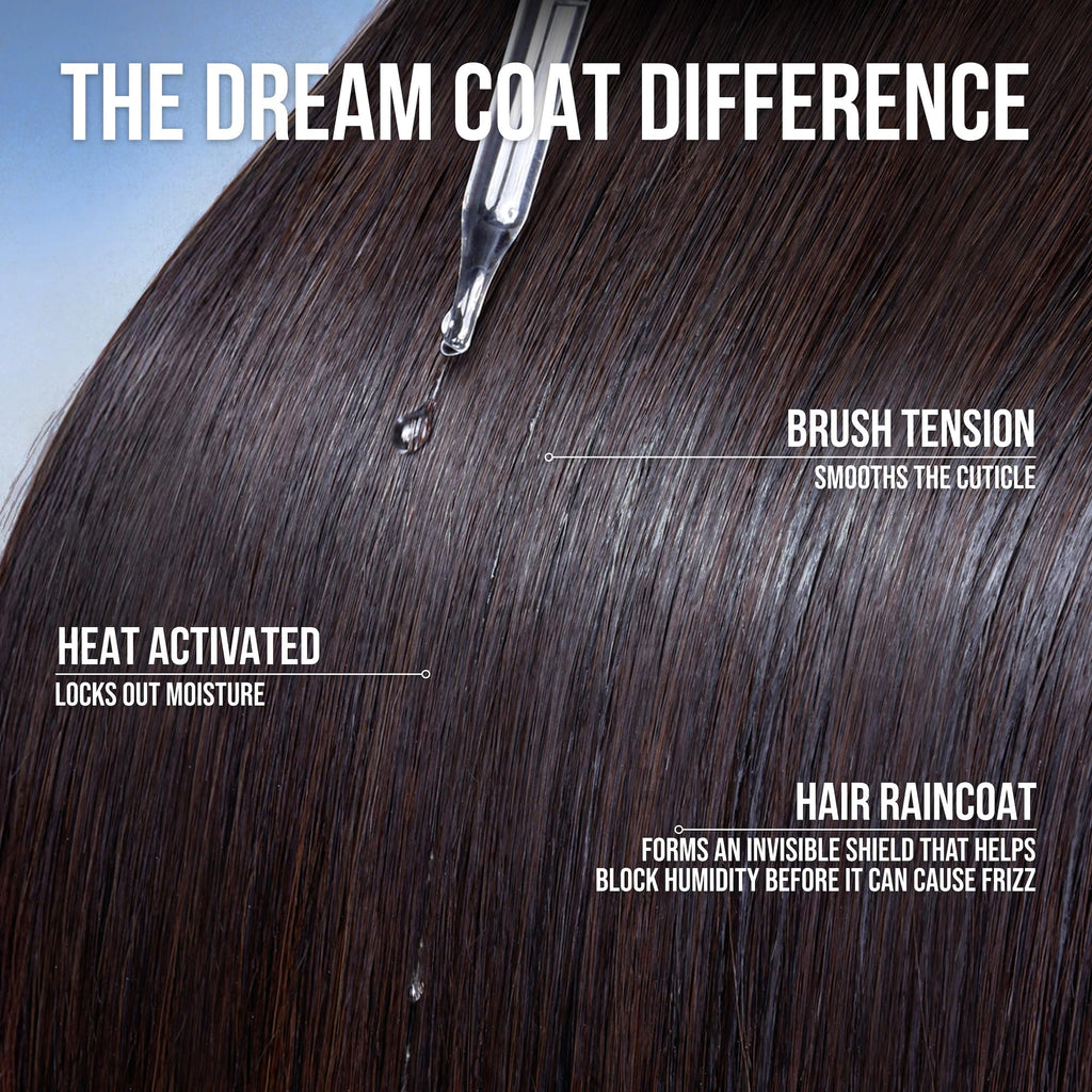 COLOR WOW Dream Coat – Anti-Humidity Frizz Control Spray for Glass Hair | Anti-frizz treatment and humidity-proofing spray delivers glassy-smooth, frizz-free hair. Heat activated, lasts 3-4 shampoos.