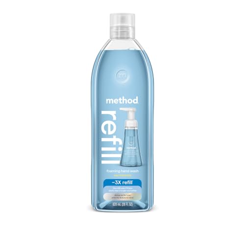 method Foaming Hand Wash Refill, Sea Minerals, 28 fl oz | Refills Up to 3X, Hydrates & Softens Skin, Designed for Gentle Everyday Cleansing, With Notes of Bergamot, Lemon & Rosemary