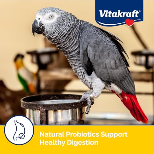 Vitakraft Menu Parrot Food 5 lb. | Nutrient-Rich Seed Blend, Natural Foraging Mix, Daily Diet Formula, Resealable Bag, 5 lb Pack