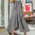 ⏰🔥LIMITED TIME 50% OFF!🔥Women's High-Waist Asymmetrical Ruffle Maxi Skirt