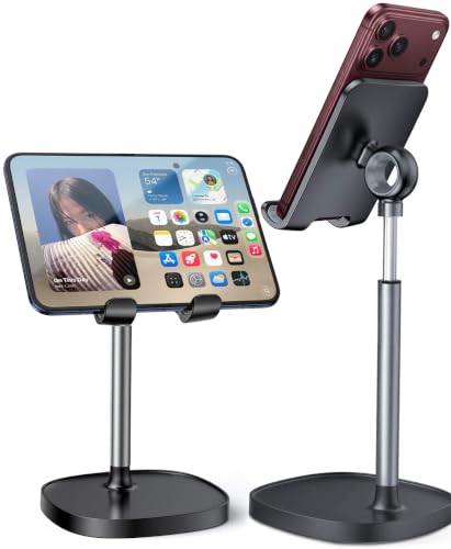 LISEN Cell Phone Stand Phone Holder for Desk, Office Decor Gadgets for Men | Office Gifts for Women, iPhone Stand, Gadgets for Men, Office Decor, Gaming Desk Accessories for Samsung Fold 8, Switch, iPad