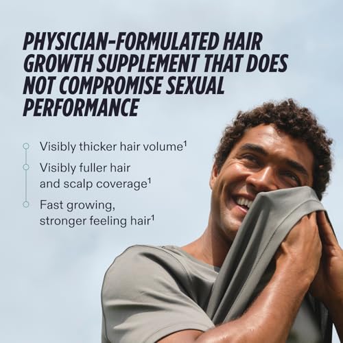 Nutrafol Men Hair Growth Supplements, Ages 18-49, 1-Month Bottle | #1 Dermatologist-Recommended Hair Growth Supplement Brand, Clinically Tested for Visibly Thicker Hair and Scalp Coverage