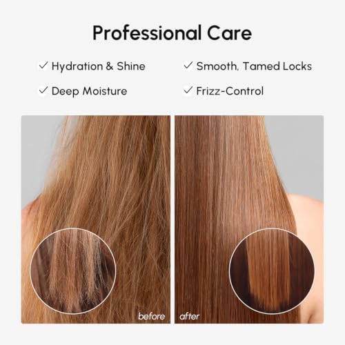 MAREE Deep Conditioning Hair Mask for Damaged Hair - Deep Hydrating Protein | Hair treatment mask for dry hair, hair moisturizer, hair gloss for women, deep conditioner for dry damaged hair, curly mask