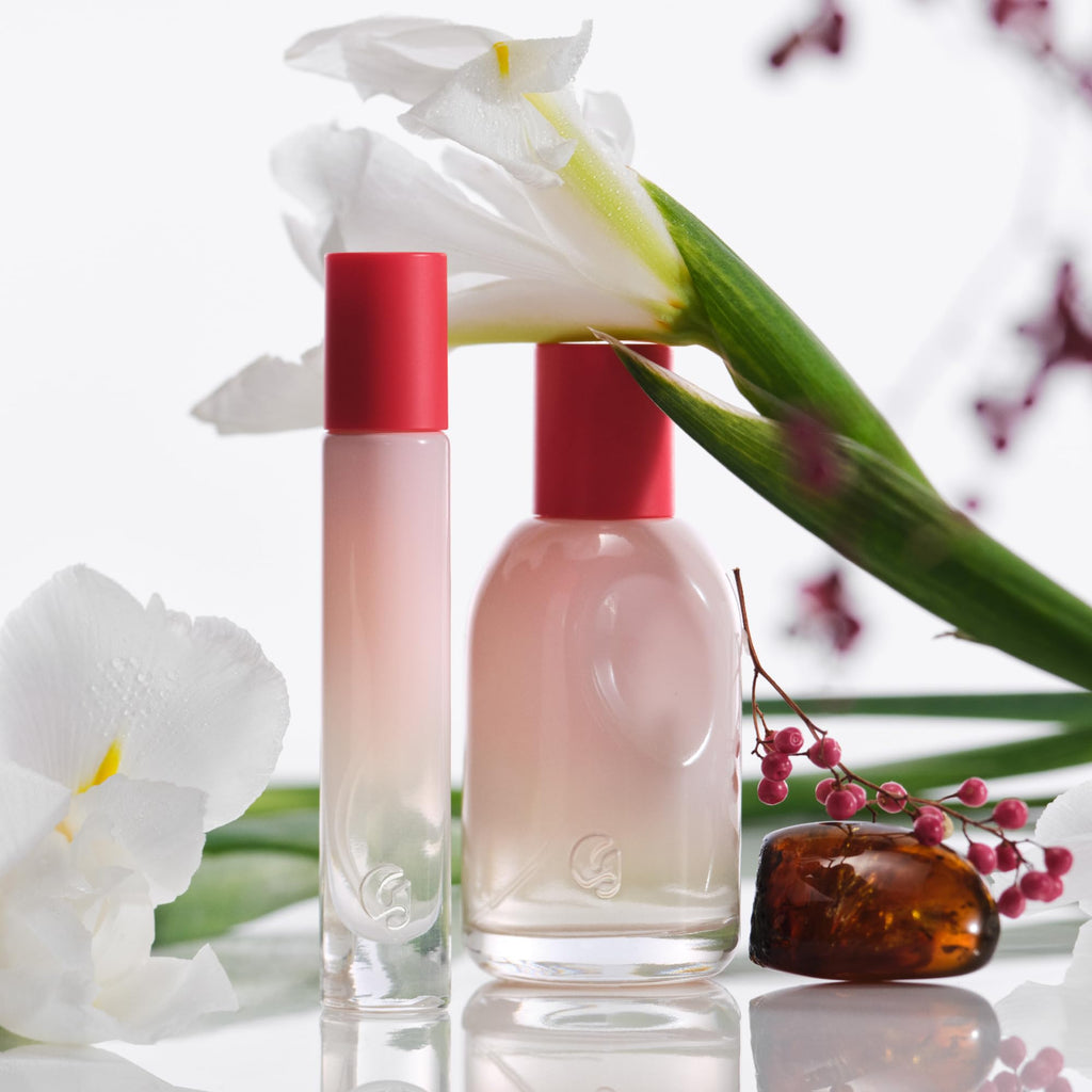 Glossier You Eau de Parfum, Unisex Skin-Scent Enhancer, Travel 8 ml | Warm, Musky & Spicy, Pink Pepper, Iris & Ambrox Base Notes, Smells Different on Everyone, Layer & Mix to Match Your Mood