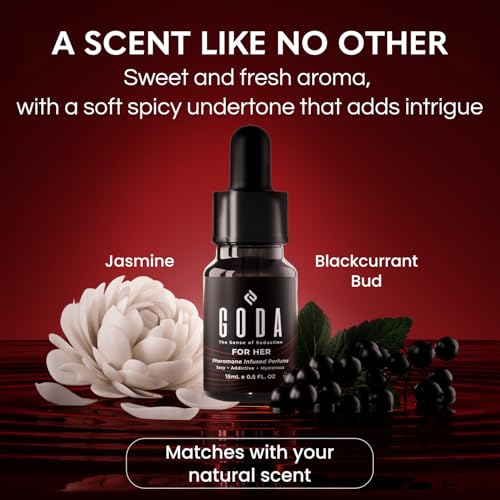 GODA Pheromones Perfume for Women – The Original – Long-Lasting Women's Fragrances with Jasmine and Rose, Vegan & Cruelty-Free – 15ml/0.50 fl. oz