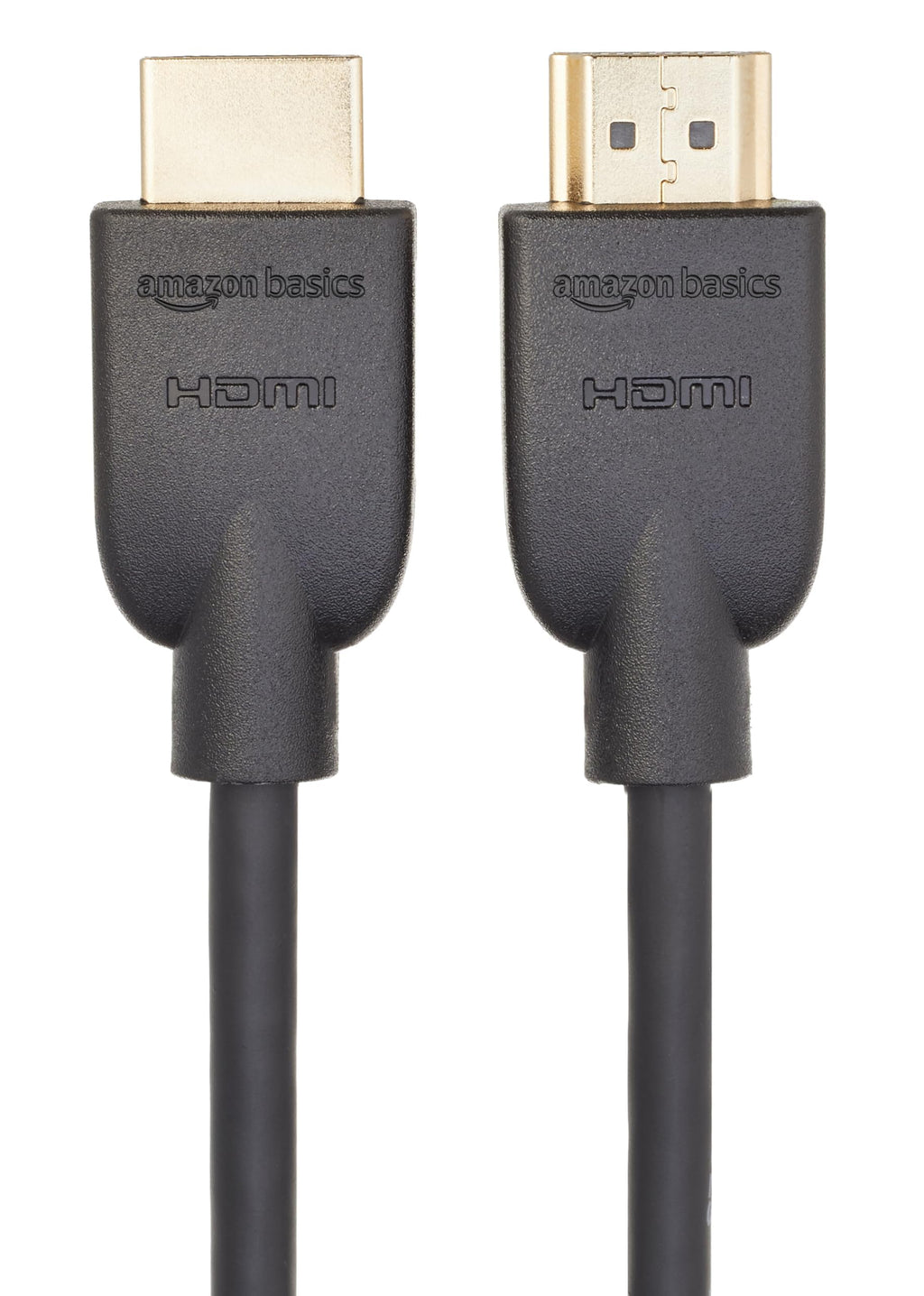 Amazon Basics HDMI Cable, 3ft, 4K@60Hz, High-Speed HDMI 2.0 Cord, 18Gbps, 2160p, 48 bit, Compatible with TV/PS5/Xbox/Roku, Black