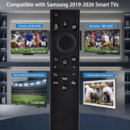 Voice Smart Remote for 2019-2026 Samsung TV,Universal Replacement Control
