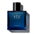 Ycz Midnight Marine Eau de Parfum for Men, 1.7 Fl Oz | Long-Lasting Fresh Marine Woody Fragrance with Grapefruit, Ginger, and Cedar Notes for Daily Wear, Date Nights, and Gifts.