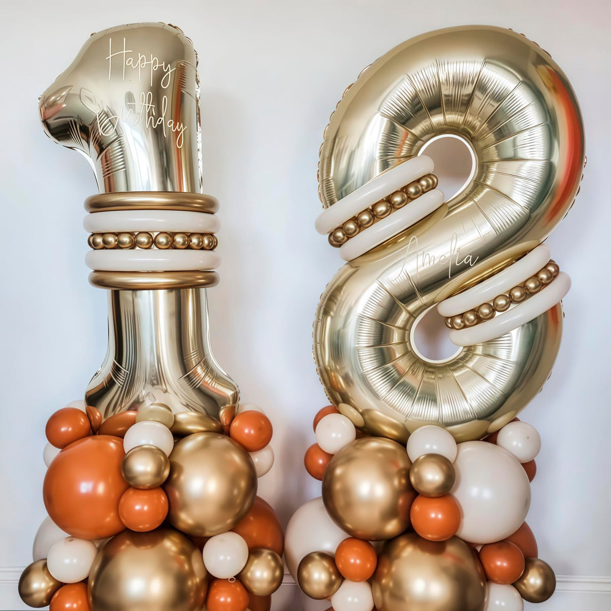 Champagne Gold 13 Balloon Number,40 Inch Light Gold 13 Balloons Big Foil Mylar Helium Number 13 Balloon for Birthday Party Anniversary Decorations