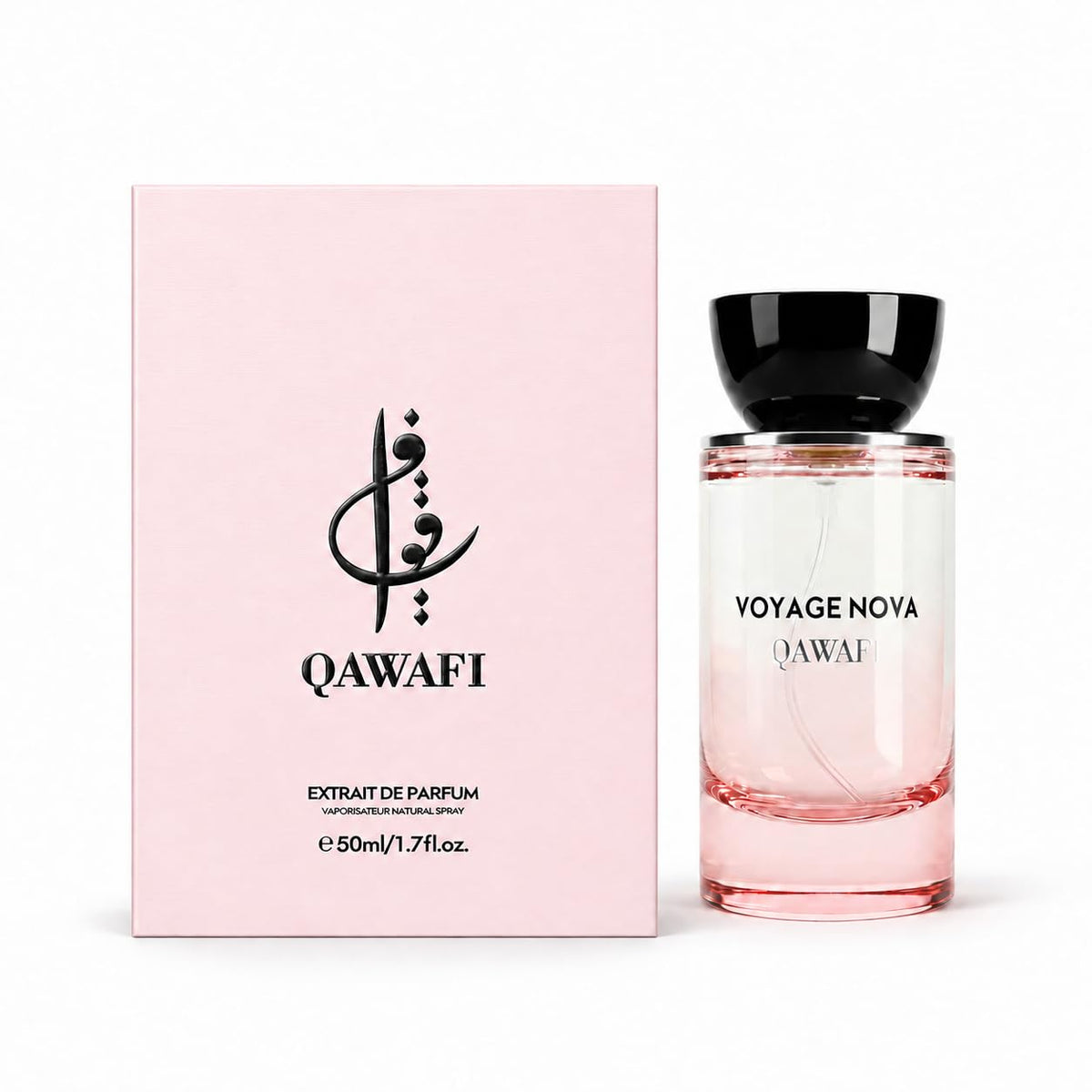 QAWAFI Voyage Nova Eau de Parfum for Women, Lychee Bergamot, Rose Peony Cocoa Blossom, Elegant Patchouli, Long Lasting Spring Fall Perfume, 50ml &1.7fl oz