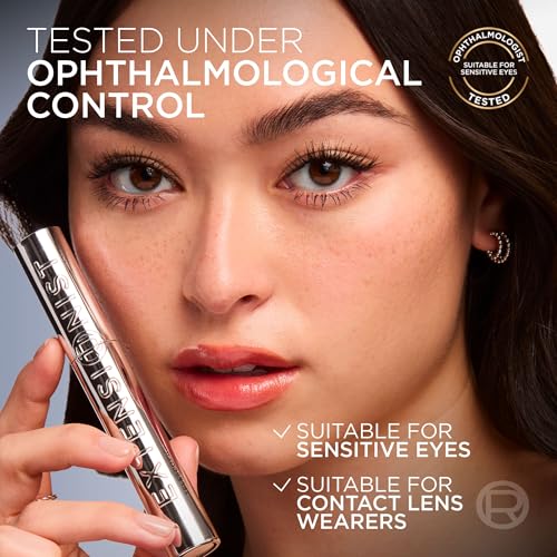 L'Oreal Paris Extensionist Mascara, Lengthening, Volumizing, and Curling Formula For a Lash Extension Eye Makeup Look, Washable Blackest Black