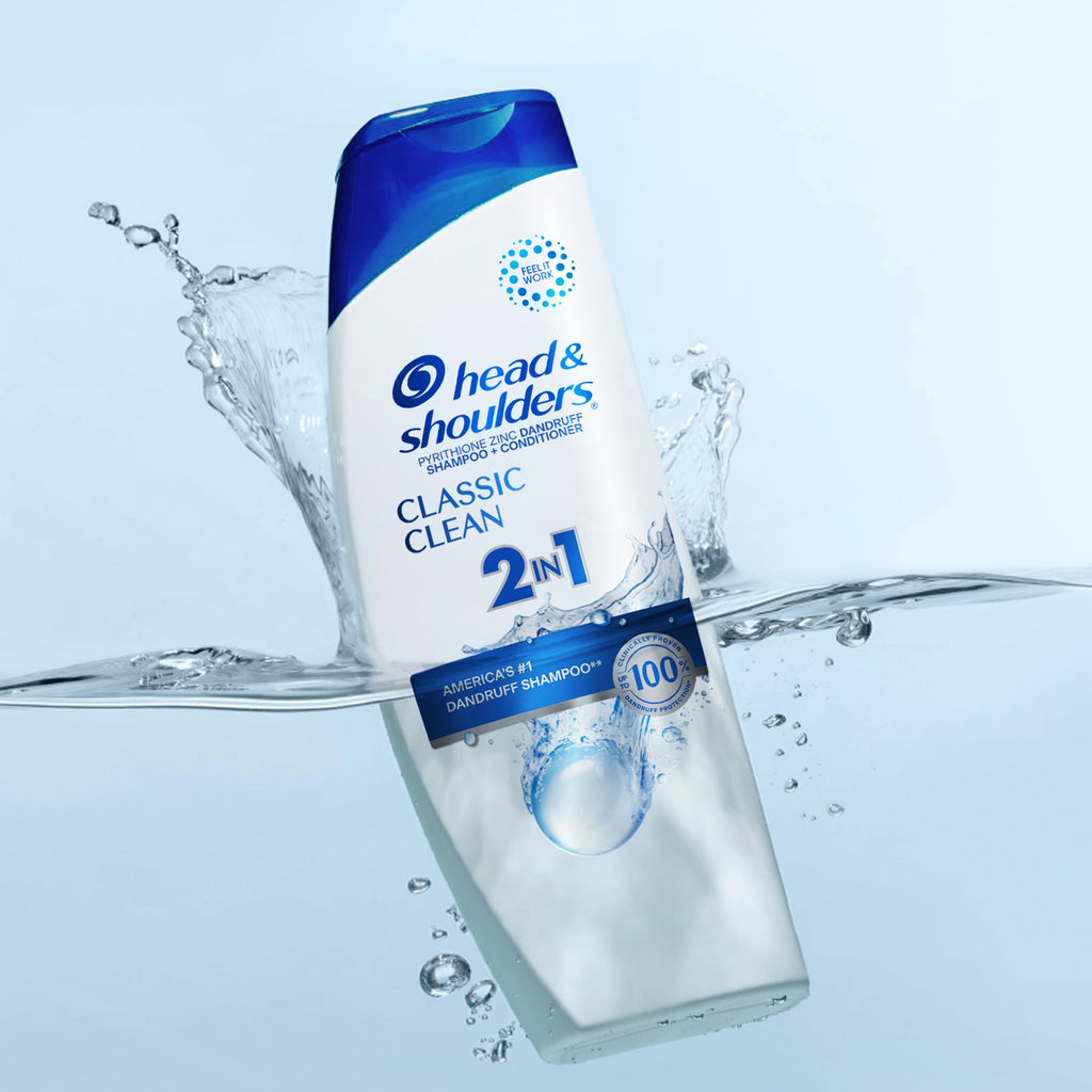 Head and Shoulders Classic Clean 2-in-1 Anti-Dandruff Shampoo + Conditioner 8.45 Fl Oz