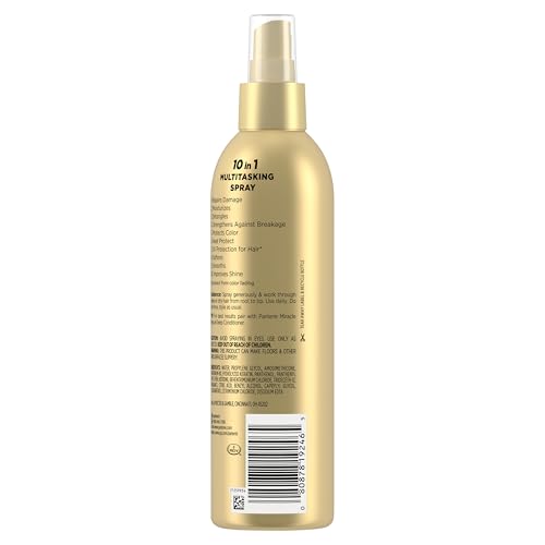 Pantene Miracle Rescue 10-in-1 Multitasking Spray, Heat Protection, 5.7 oz | Detangles, Repairs Damaged, Dry Hair, Improves Shine, Leave-In Conditioning Treatment with Keratin and Pro-Vitamin B5