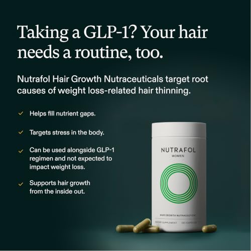 Nutrafol Women Hair Growth Supplements, Ages 18-44, 1-Month Bottle