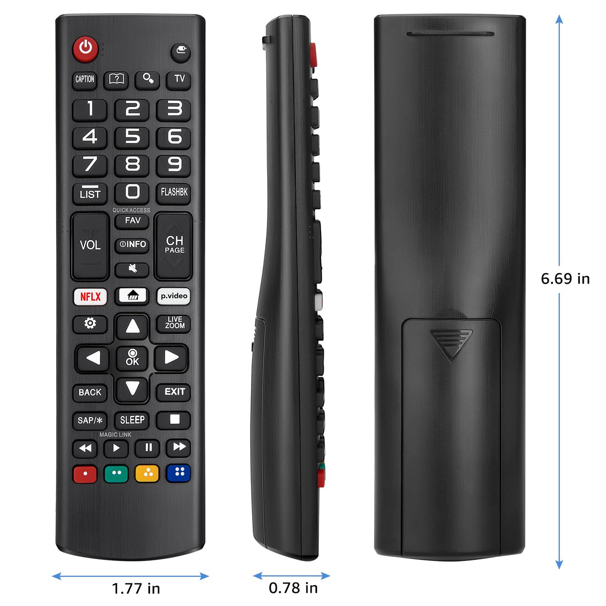Universal for LG Smart TV Remote Control Replacement with Battery | for All LG OLED 3D Thinq TVs | 1‑Year Warranty | for AKB75095307 AKB75375604 AKB74915305 AK75675304 AKB76040302 AKB76037601