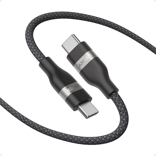 Anker Nano USB C to USB C Cable, 240W Fast Charging Cable (Black, 6ft) | Flexible Multi-Color Braided Charger for iPhone 18 / 17 Series, MacBook Pro, and More
