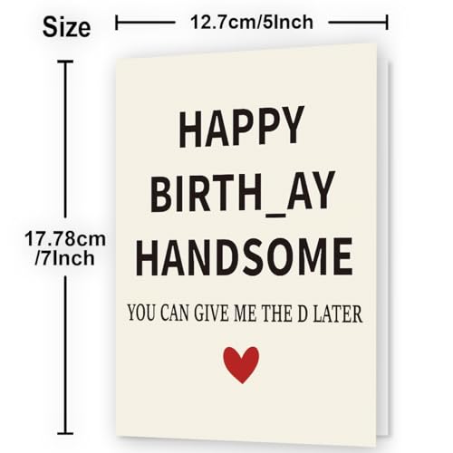 WowBefun Gifts for Men Him | Funny Birthday Card & Gifts for Men Husband Boyfriend Him, Happy Bday Card