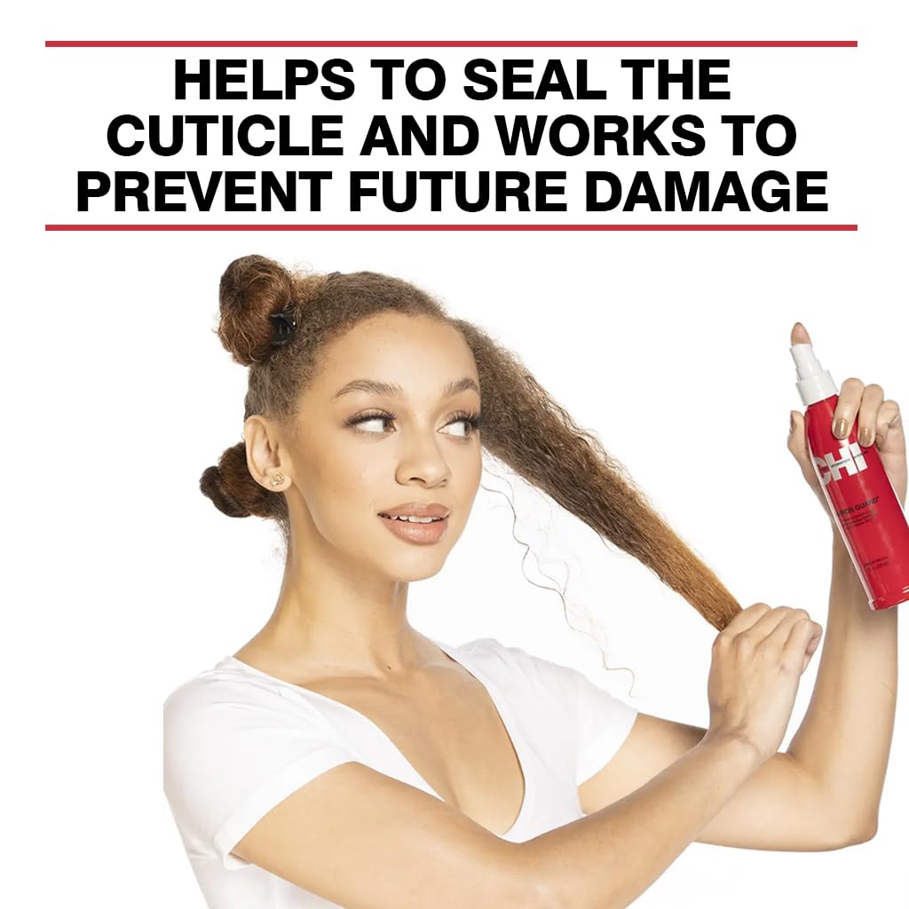CHI 44 Iron Guard Thermal Protection Spray for Hair, 2 Oz | Heat Damage Shield with Ceramic Minerals, Lightweight Styling Spray, Frizz Control & Shine Enhancer
