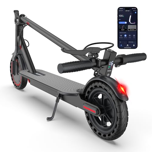 Maxshot Electric Scooter, 8.5" /10" /14" Tire, 16/19/22 Mph Top Speed, 12/16/21/27/28/49/50 Miles Long Range, Folding Escooter for Adults and Kids with Seat Bag, Dual Braking, Dual Suspension, App