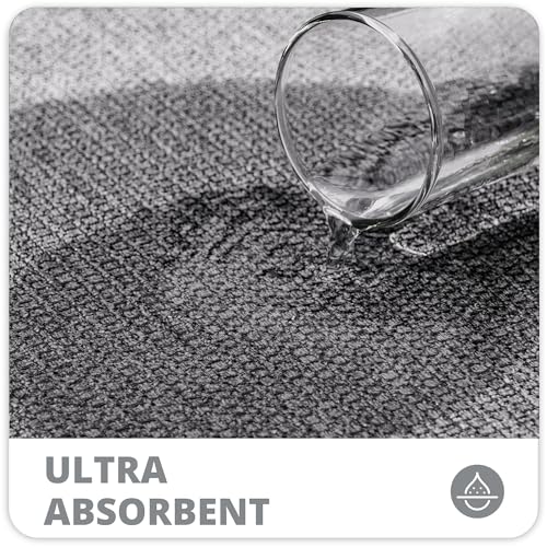 Bath Mat,Ultra Thin Bathroom Rugs,Rubber Bath Mats for Bathroom,No Slip Bath Rugs,Quick Dry,Machine Washable,Low Pile,Absorbent,Shower Outside,Sink,Home Decor Accessories.Grey,1'5"x2'3"(17x27Inch)