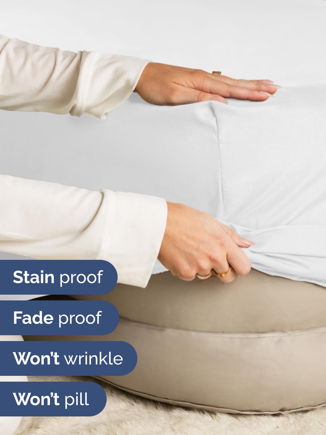 CGK Extra Deep Queen Single Fitted Sheet Only - White | Easily Fits 18 inch to 24 inch Mattress, Soft, Wrinkle Free, Breathable & Comfy, Extra Deep Pockets Hotel Luxury Fitted Sheet