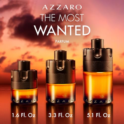 Azzaro The Most Wanted Parfum - Spicy Woody Cologne for Men | Fragrance with Ginger, Woody Notes & Bourbon Vanilla - Long Lasting - Enhancing Mens Scent Perfect for Fall and Winter