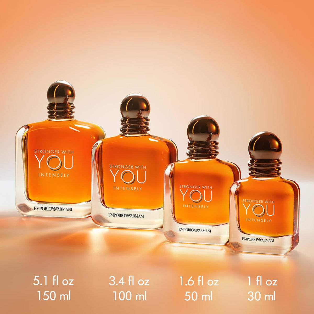 Armani Beauty Stronger With You Intensely - Warm & Spicy Cologne for Men | Long Lasting Fragrance with Pink Pepper, Lavender & Vanilla - Iconic Woody Mens Scent Perfect for Date Night