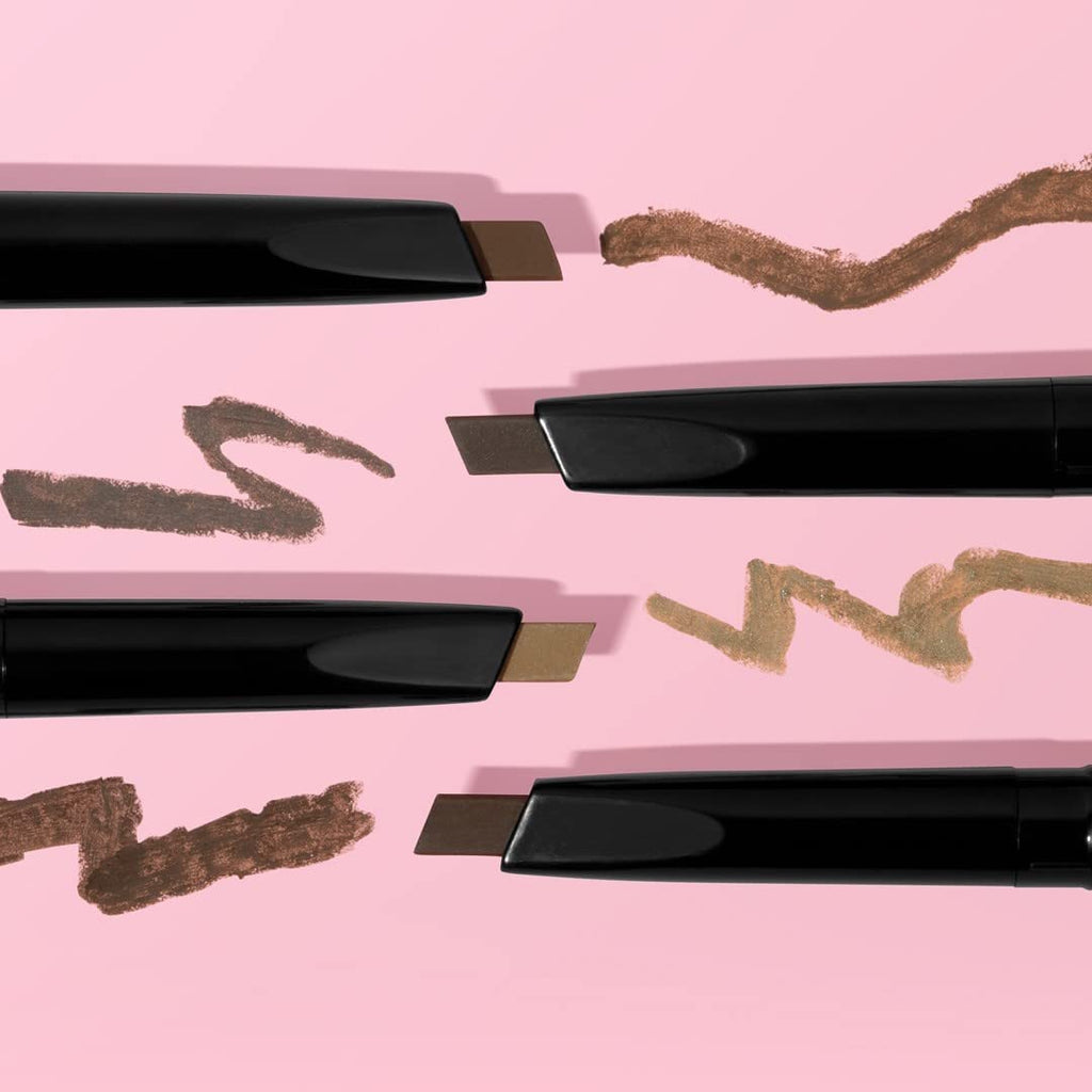 wet n wild Ultimate Eyebrow Retractable Definer Pencil, Medium Brown, Dual-Sided Brow Brush, Fine Tip, Shapes, Defines, Fills Brow Makeup