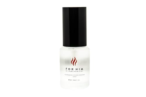 RawChemistry For Him Pheromone Infused Men's Cologne, Long-Lasting,1 oz | Bold men's cologne with a fresh marine scent and warm sandalwood finish for daily wear, date nights and evening outings.