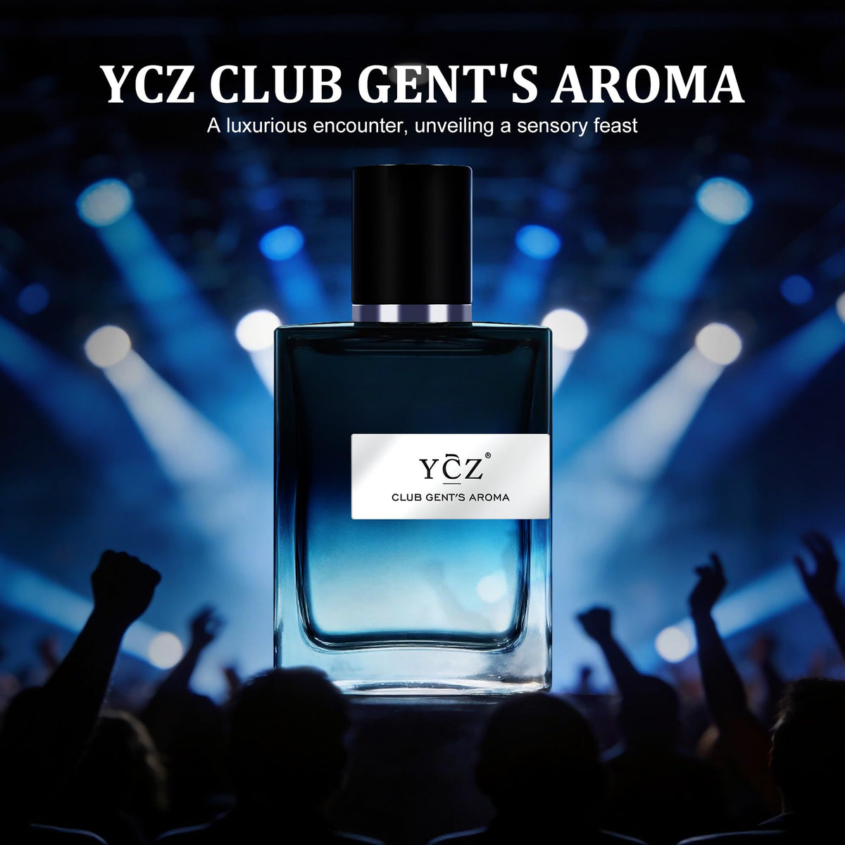 Ycz Club Gentleman's Aroma Eau de Parfum for Men, 1.7 Fl Oz | Long-Lasting Aromatic Fougere Scent with Bergamot, Ginger, and Cedarwood Notes for Parties, Date Night, and Gifts.