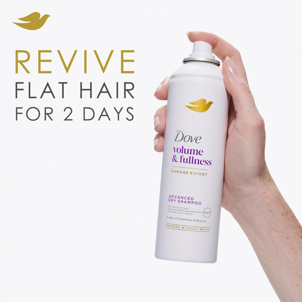 Dove Dry Shampoo Spray, Hair Volume & Fullness, Absorbs Oil, 5 oz (2-Pack) | Refreshes Hair Without Washing, Absorbs Excess Oil, Adds Volume and Fullness, Convenient Two-Pack Dry Shampoo
