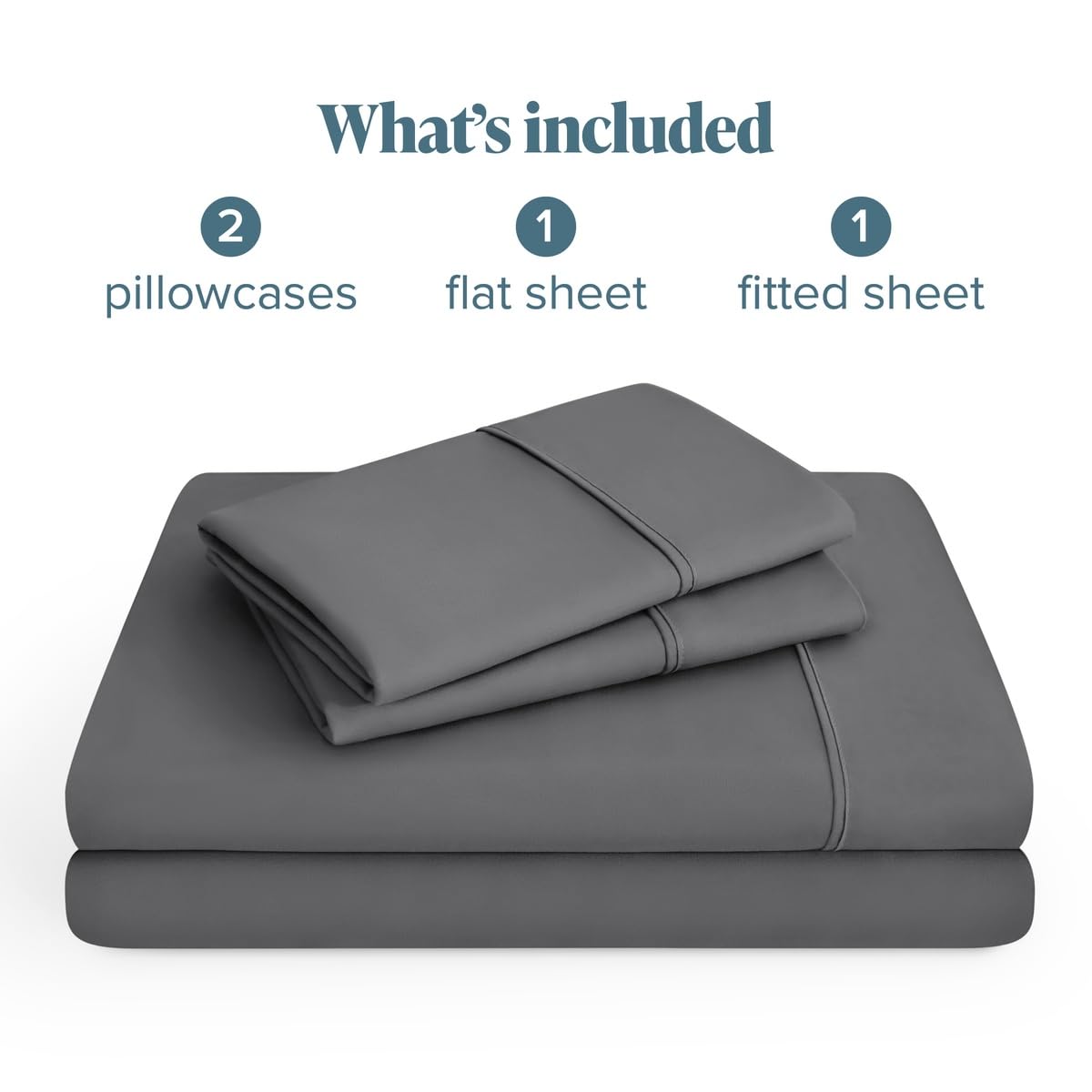 Bare Home Queen Sheet Set - 1800 Ultra-Soft (Queen, Grey) | Deep Pockets 6 to 15 Inches, Breathable, Hypoallergenic, Hotel Luxury, Easy Fit, Soft, All-Season