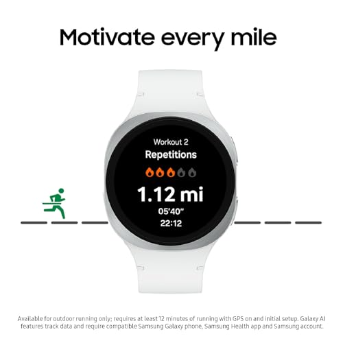 Samsung Galaxy Watch 8 40mm Bluetooth Smartwatch, Cushion Design, Quick Button, Sleep Coaching, Now Bar, Running Coach, Energy Score, Graphite [US Version, Amazon Exclusive 2Yr Warranty]