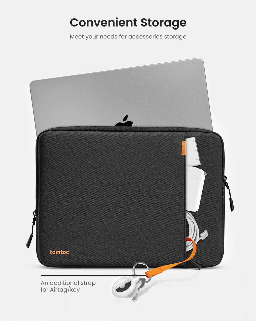 tomtoc 360° Protective Laptop Sleeve for 14-inch MacBook Pro M5 Pro/Max | 2026 A3426 A3427 A3434 M4/M3/M2/M1 A3112 A3401 A3185, Water-Resistant Laptop Case Bag Fits Dell XPS 14 & 13.8" Surface Laptop