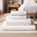 Mellanni Iconic 4-Piece Bed Sheet Set, 16" Deep Pocket (Queen, White) | 10M+ Sleepers. 16" Standard Fit. Lab-tested: Breathable, Stays Bright & Smooth. Good Housekeeping Best Bedding, 7 years.
