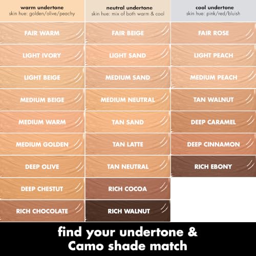 e.l.f. Hydrating Camo Concealer, Full Coverage, Light Ivory | Satin Finish, Under-Eye & Blemish Coverage, Hydrating Formula, Long-Lasting Wear, Non-Creasing, Vegan & Cruelty-Free