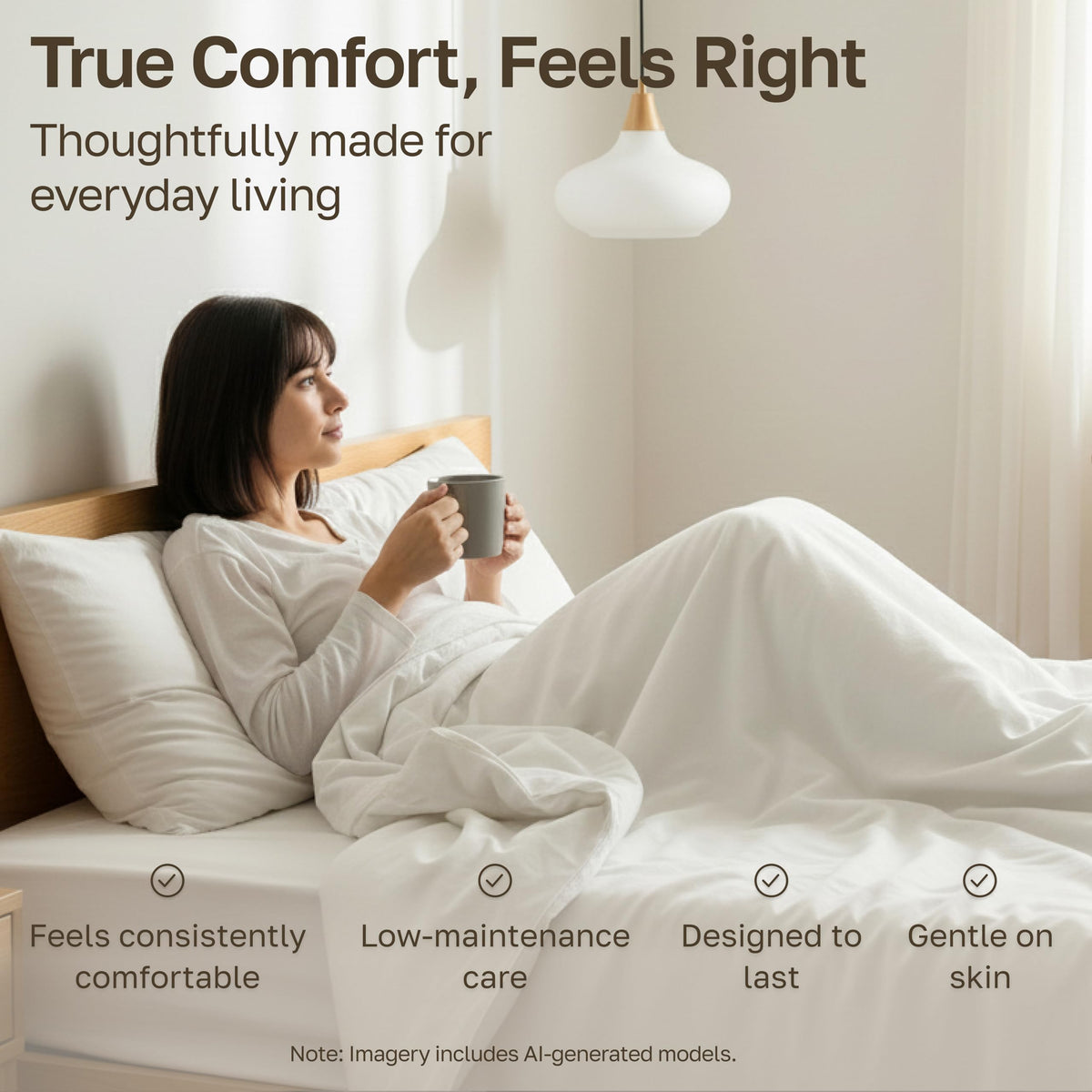 California Design Den Soft 100% Cotton Sateen Queen Bed Sheets Set, White | 400 Thread Count Backed by Good Housekeeping Seal, 16" Deep Pocket, All-Around Elastic, Durable, Easy Care