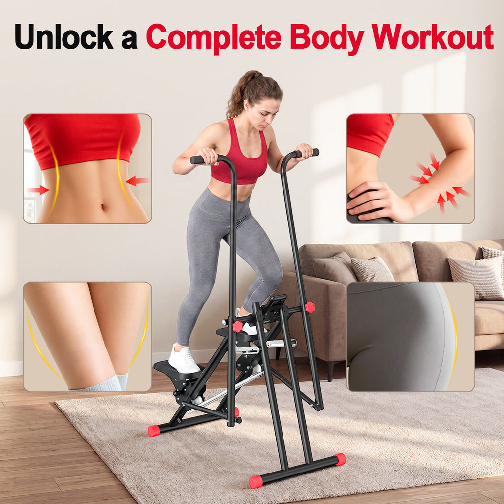 RELIFE REBUILD YOUR LIFE Indoor Stair Climber Compact Stair Stepper for Cardio Training Full Body Stairmaster Workout Machine with Extended Step Range