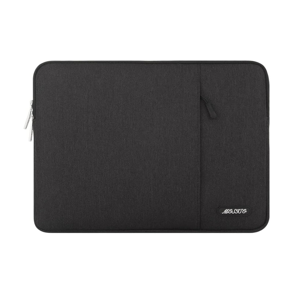MOSISO Laptop Case 13.3 inch, 13-13.3 inch Laptop Sleeve Bag with Pocket | Compatible with MacBook Air/Pro 13/Pro 14 M5 M4 M3 M2 M1, HP Dell ASUS Lenovo, Polyester Vertical Computer Bag, Black