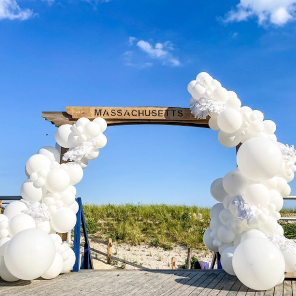 White Balloons 12 inch, White Latex 50pcs Party Balloons | Engagement, Bridal Shower, Wedding, Birthday Party Decorations