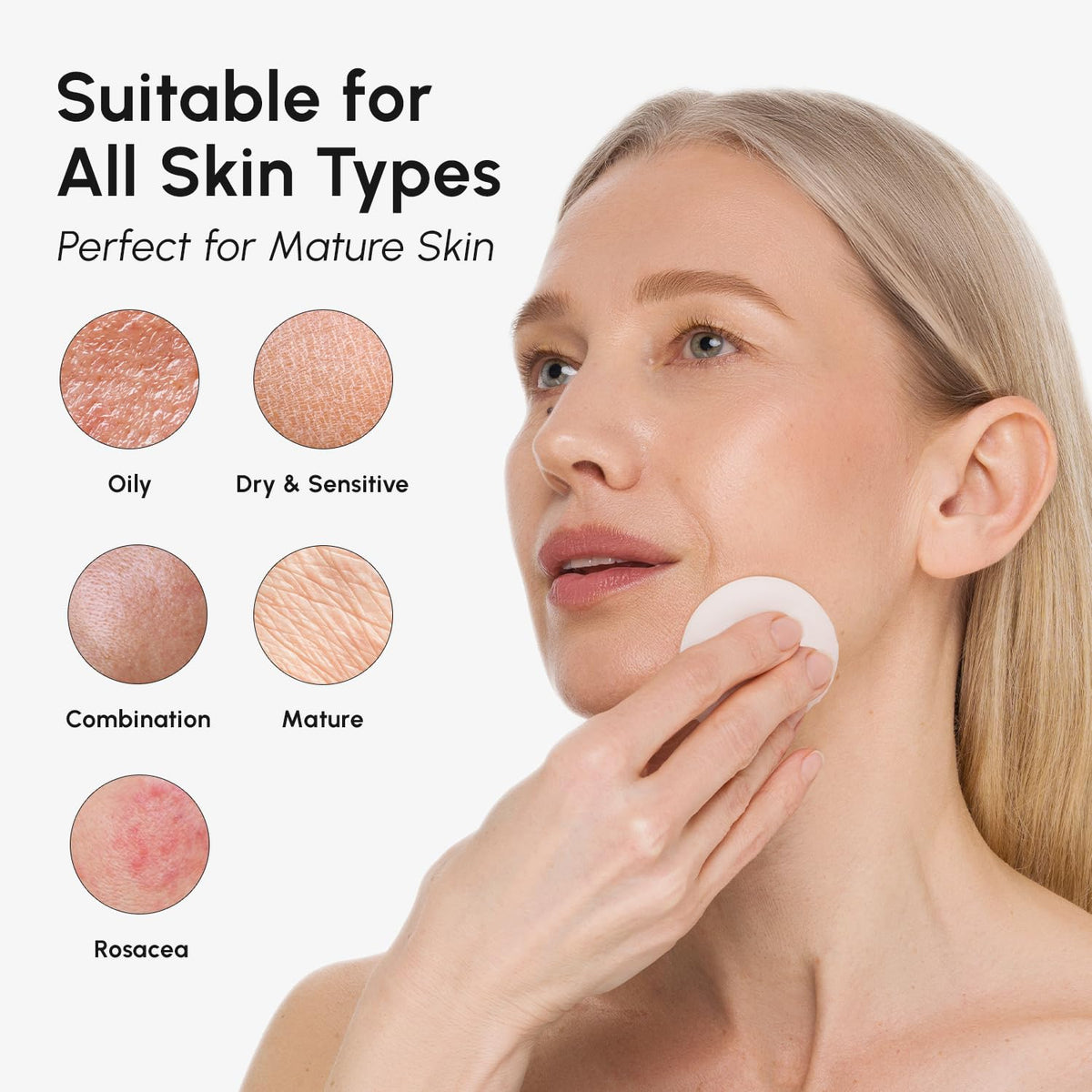 MAREE Glycolic Acid Toner Pads - Face Pads for Exfoliating Peel Zero Pore | Glycolic acid pads, sun spot remover for face, exfoliating face pads with glycolic acid and salicylic acid, acne wipes