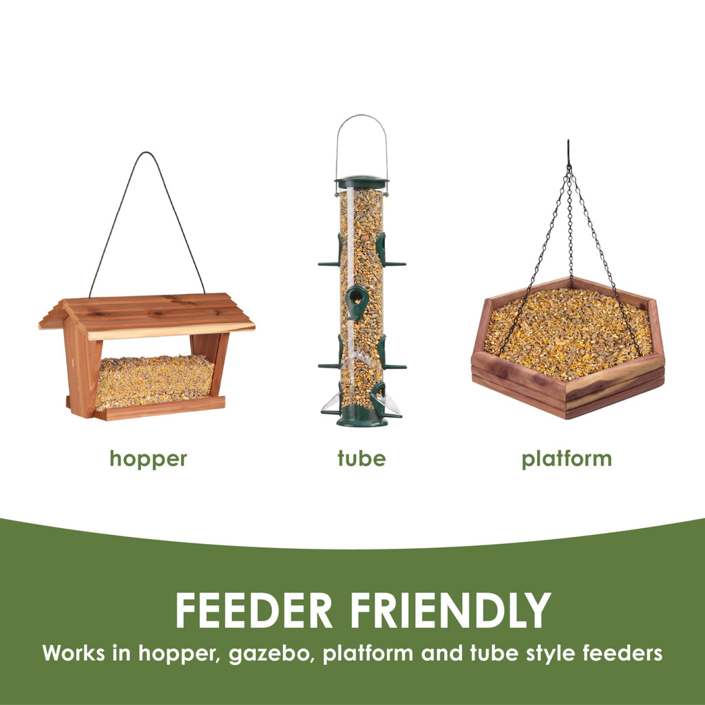 Kaytee Ultimate No Mess Wild Bird Seed, 9.75 Pounds | No Hulls, Less Mess Bird Seed Blend, 100% Edible Bird Seed Blend, Less Waste Around Feeders, Cleaner Backyard Feeding