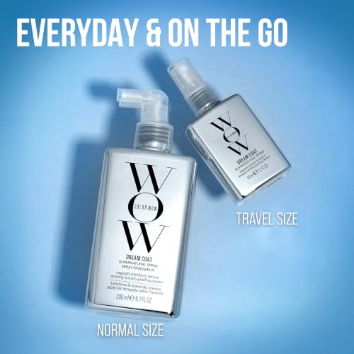 COLOR WOW Dream Coat – Anti-Humidity Frizz Control Spray for Glass Hair | Anti-frizz treatment and humidity-proofing spray delivers glassy-smooth, frizz-free hair. Heat activated, lasts 3-4 shampoos.