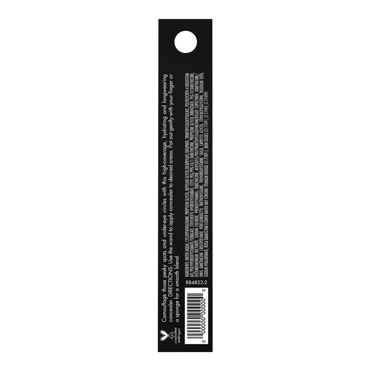 e.l.f. Hydrating Camo Concealer, Full Coverage, Light Ivory | Satin Finish, Under-Eye & Blemish Coverage, Hydrating Formula, Long-Lasting Wear, Non-Creasing, Vegan & Cruelty-Free