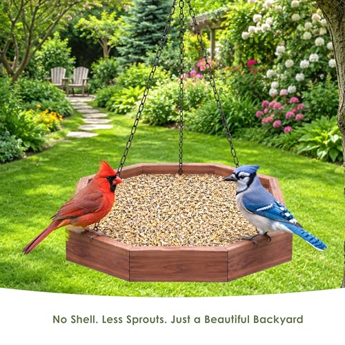 Kaytee Ultimate No Mess Wild Bird Seed, 9.75 Pounds | No Hulls, Less Mess Bird Seed Blend, 100% Edible Bird Seed Blend, Less Waste Around Feeders, Cleaner Backyard Feeding